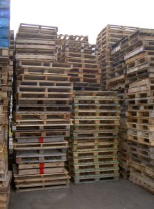 Cheap pallets in a stack in Melbourne